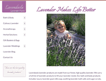 Tablet Screenshot of lavendoola.com